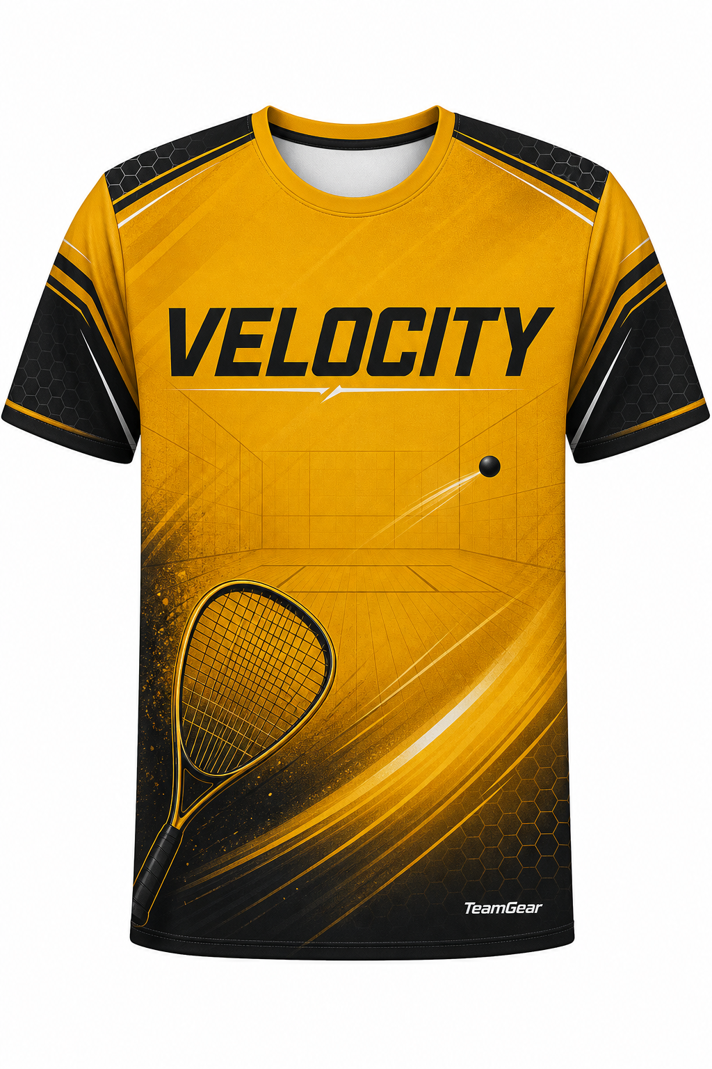 VELOCITY Gold Racquetball Jersey design