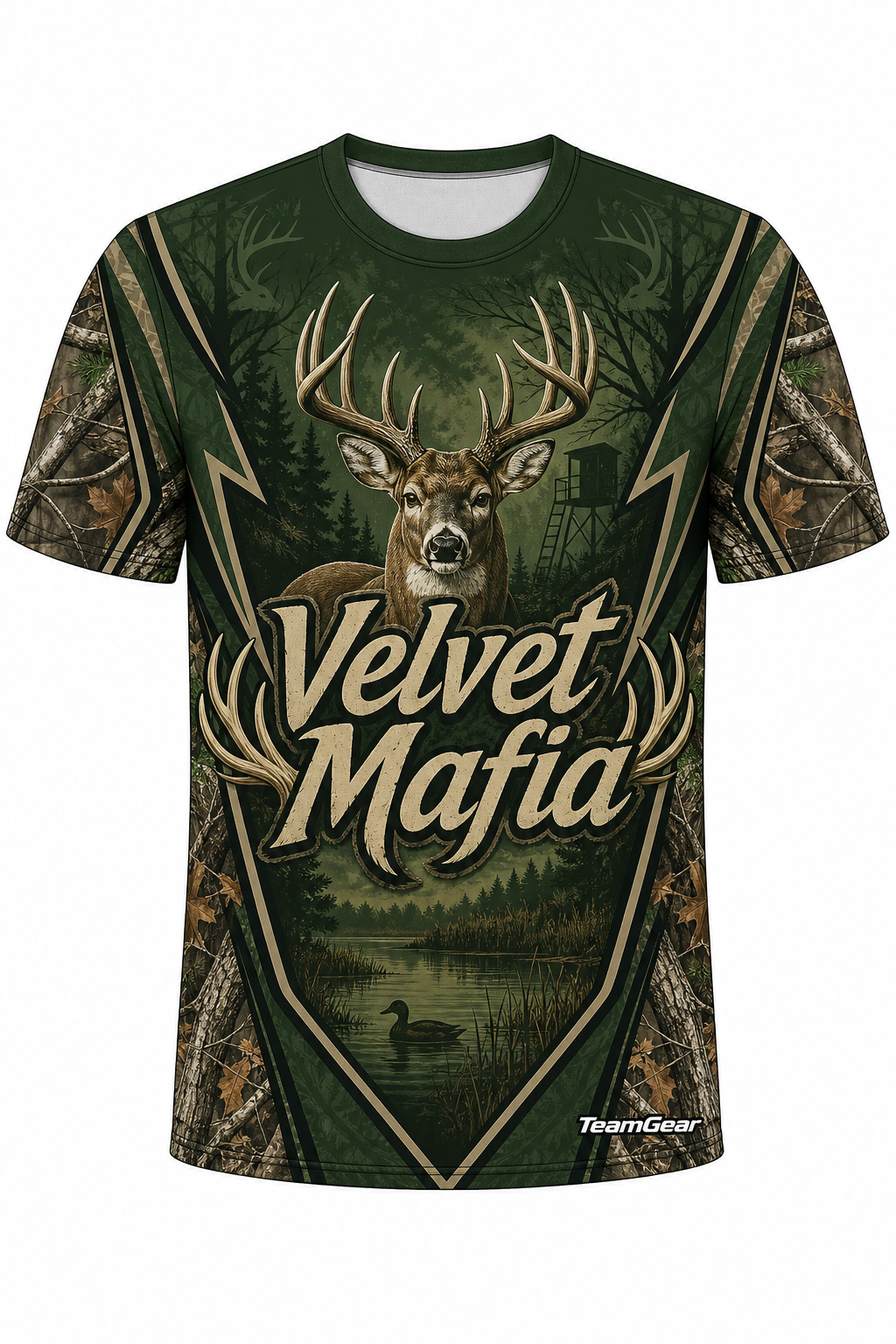 Velvet Mafia Green Hunting Jersey design