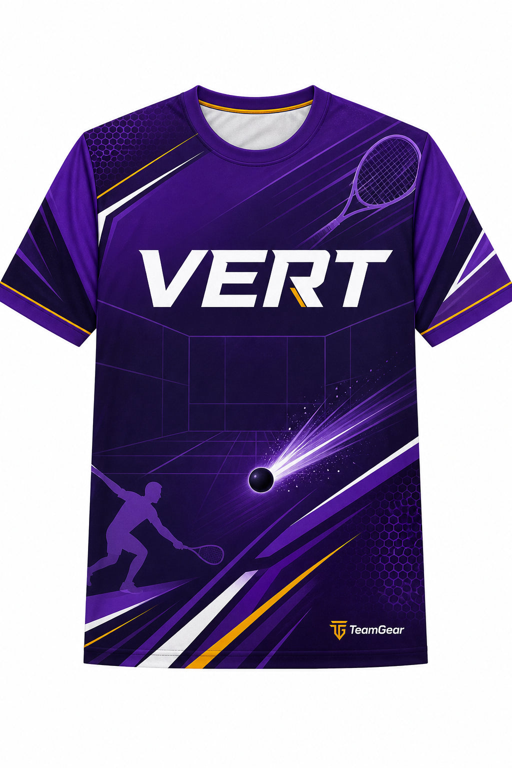 VERT Purple Racquetball Jersey design