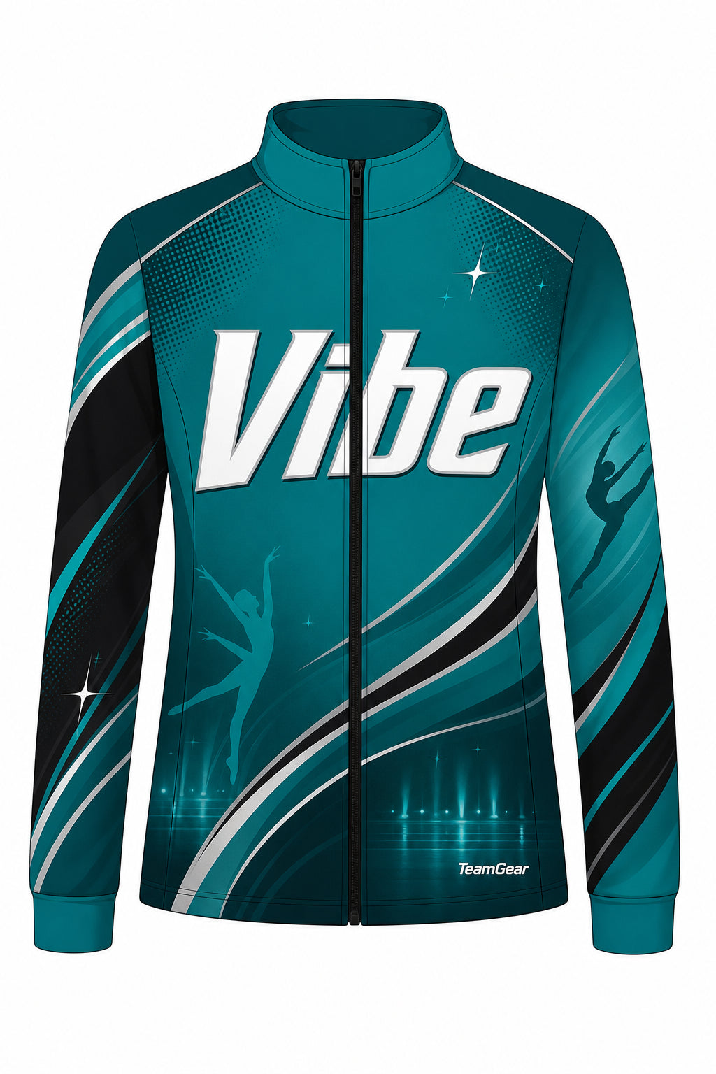 Vibe Teal Dance Jacket design