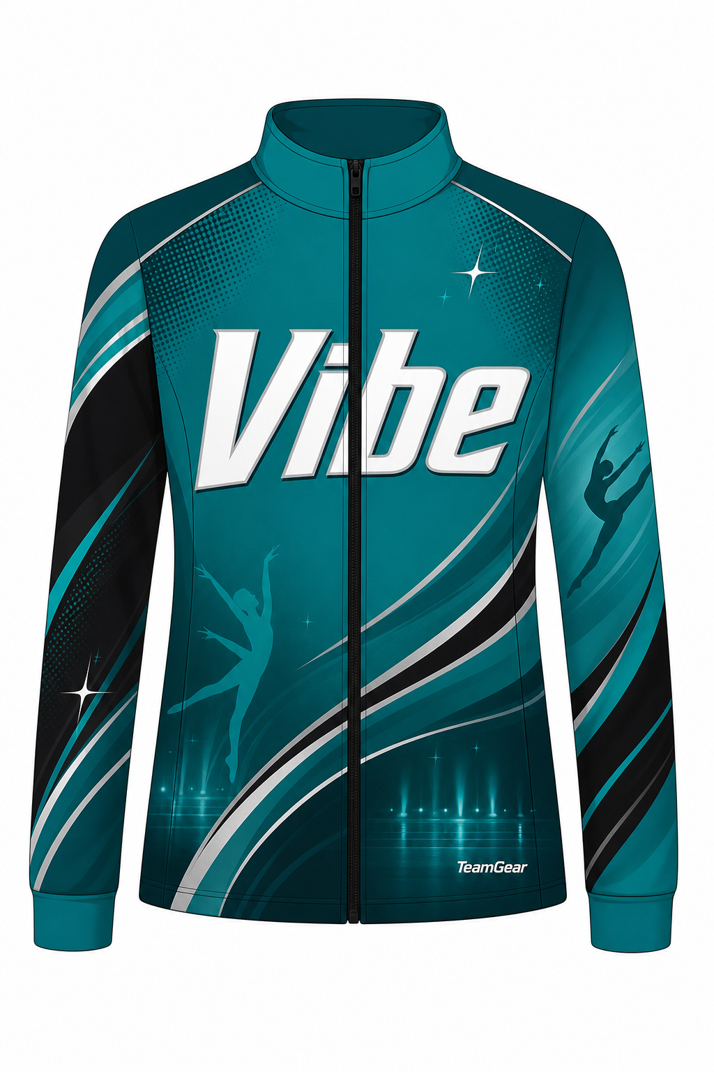 Vibe Teal Dance Jacket design