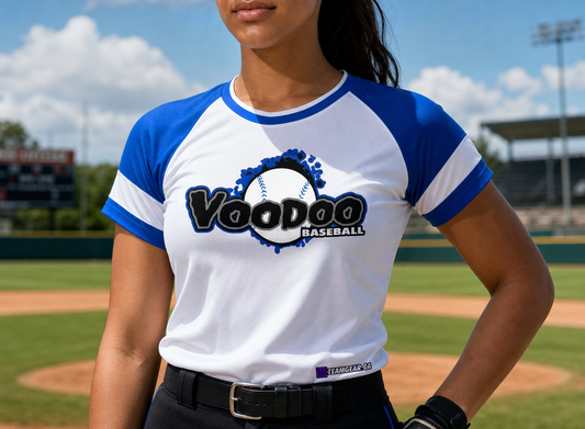 Voodoo Baseball Jersey — custom baseball jersey worn on model — TeamGear Canada
