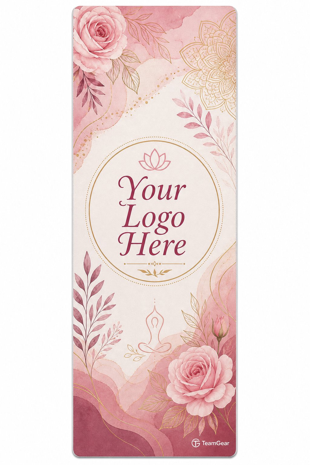 Women's Wellness Custom Yoga Mat — custom yoga mat flat design — TeamGear Canada