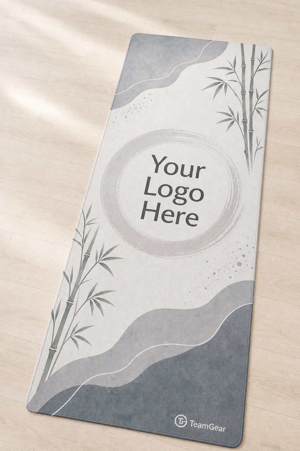Zen Minimalist Studio Custom Yoga Mat — custom yoga mat studio product photo — TeamGear Canada
