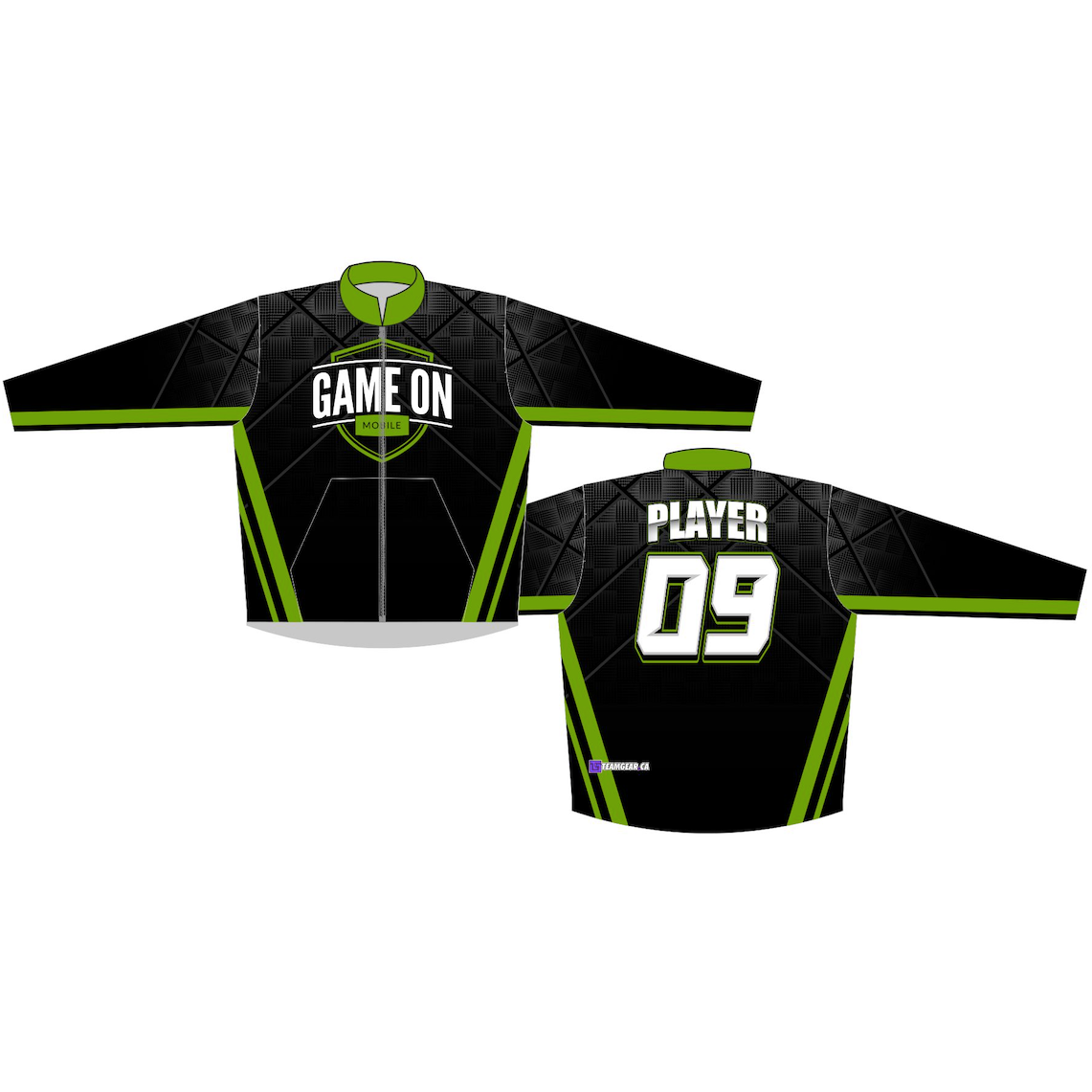 Custom Baseball Jacket for GameOnMobile.com