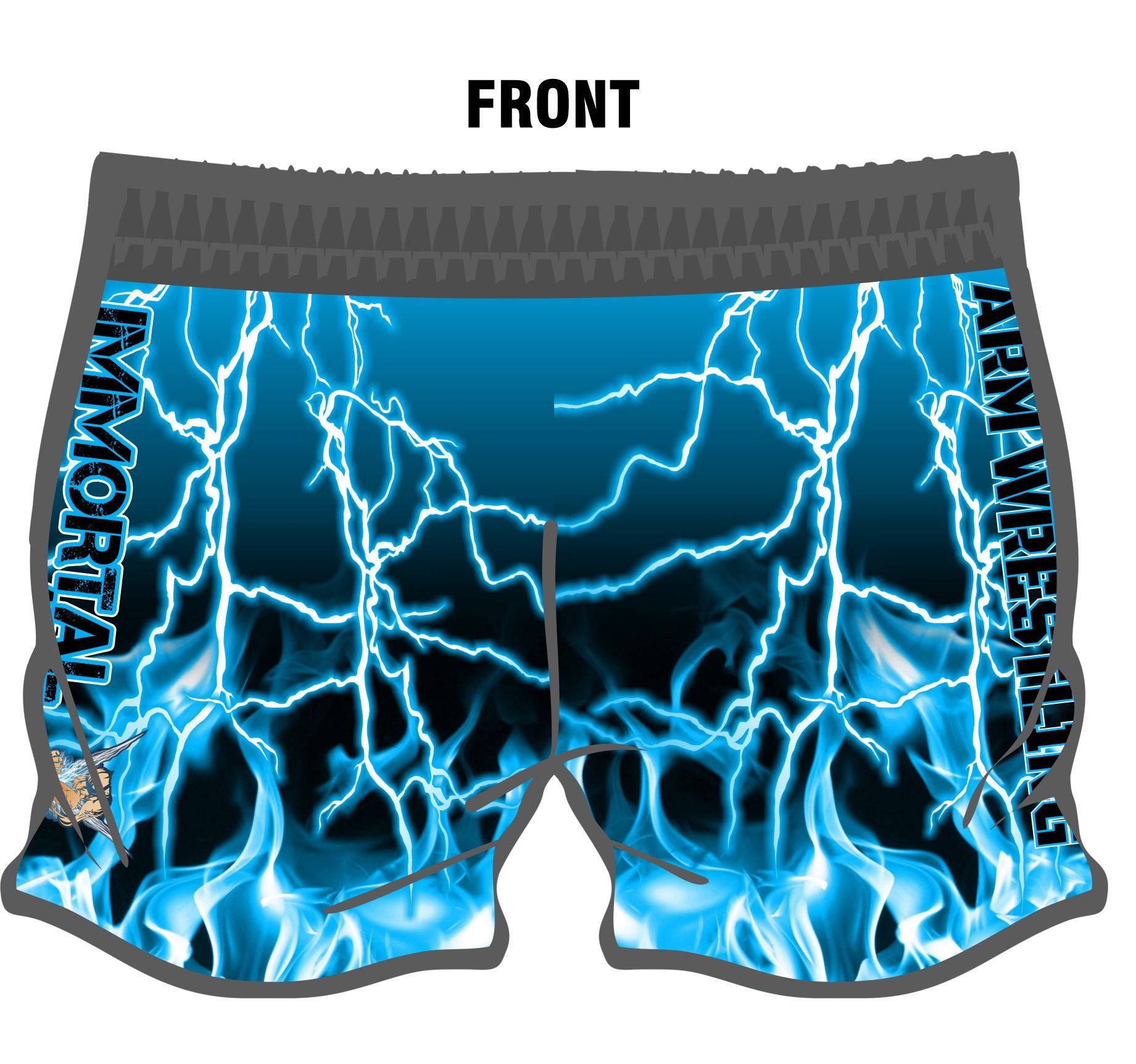 Immortal Arms gym shorts