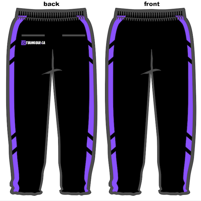 Custom Pyjama Bottoms with Pockets in black